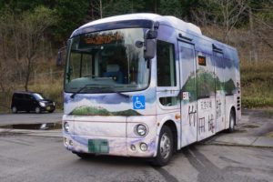 竹田城へのバス
